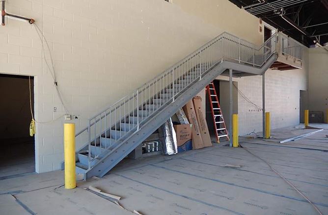 Fire Station 1 Inside stairs on March 1, 2016